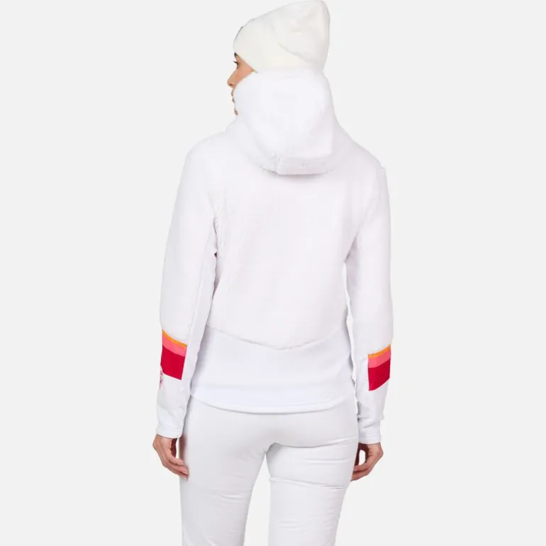 Giacca in pile con cappuccio e zip integrale donna Wispile
