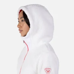 Giacca in pile con cappuccio e zip integrale donna Wispile