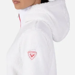 Giacca in pile con cappuccio e zip integrale donna Wispile