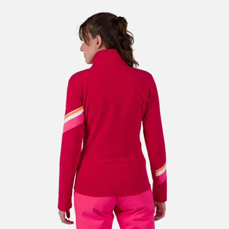 Giacca in pile donna con zip integrale Strawpile