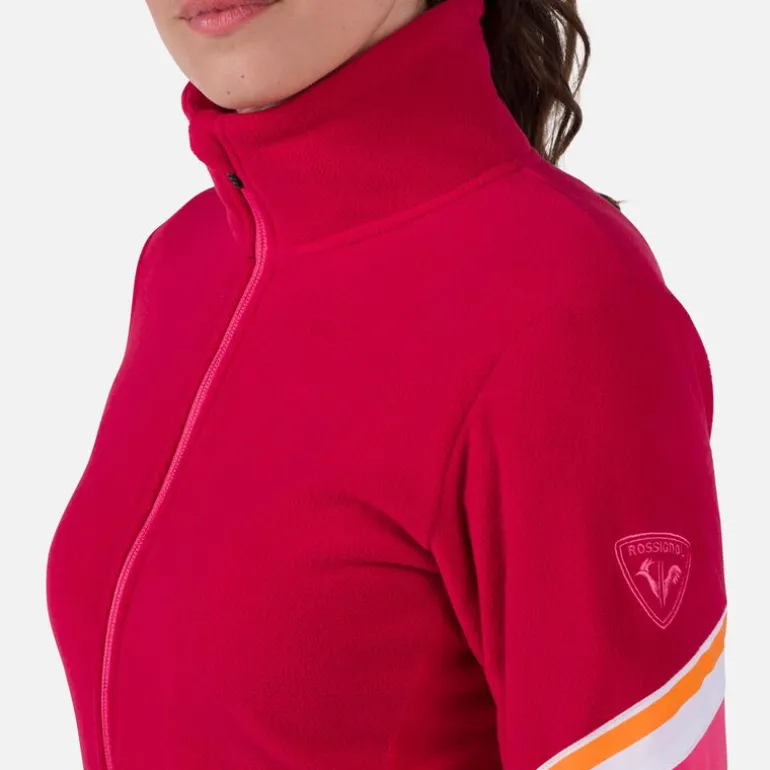 Giacca in pile donna con zip integrale Strawpile