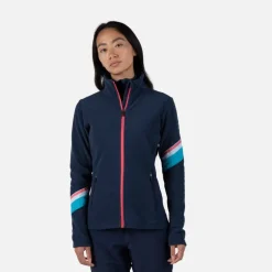Giacca in pile donna con zip integrale Strawpile