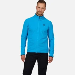 Giacca in pile uomo con zip integrale Strawpile