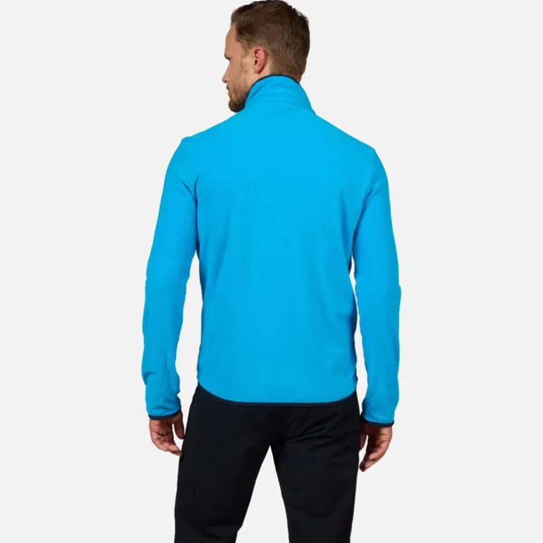 Giacca in pile uomo con zip integrale Strawpile