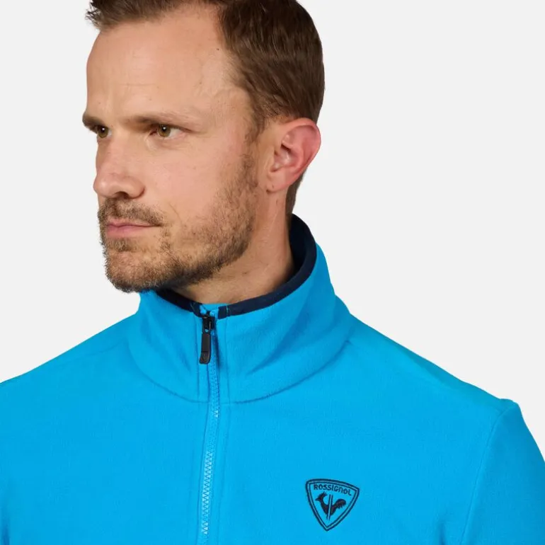 Giacca in pile uomo con zip integrale Strawpile