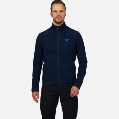 Giacca in pile uomo con zip integrale Strawpile