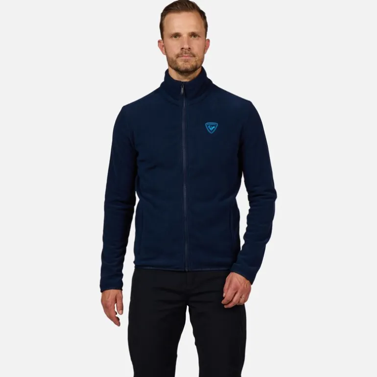 Giacca in pile uomo con zip integrale Strawpile