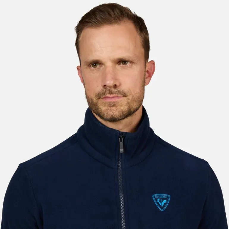 Giacca in pile uomo con zip integrale Strawpile