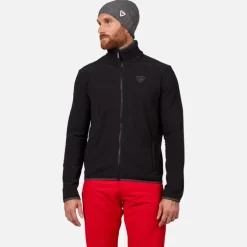 Giacca in pile uomo con zip integrale Strawpile