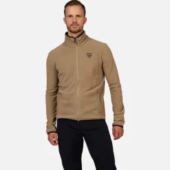 Giacca in pile uomo con zip integrale Strawpile