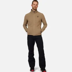 Giacca in pile uomo con zip integrale Strawpile