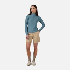 Maglia donna maniche lunghe con mezza zip Westweg