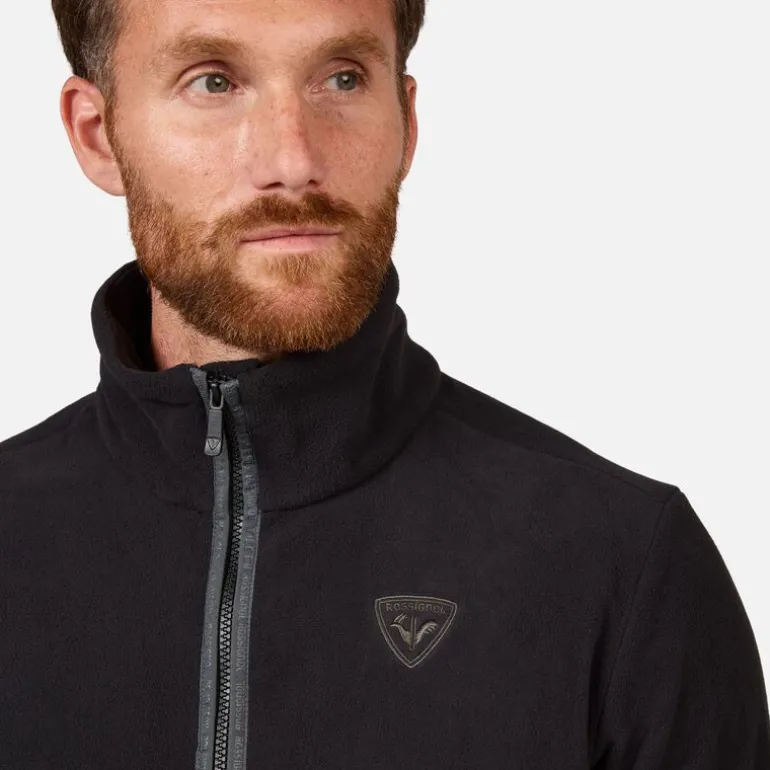 Maglia in pile con mezza zip uomo Strawpile