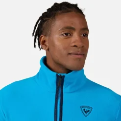 Maglia in pile con mezza zip uomo Strawpile