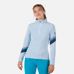 Maglia in pile donna con mezza zip Strawpile