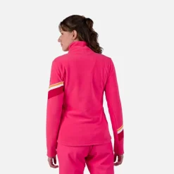 Maglia in pile donna con mezza zip Strawpile