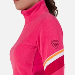 Maglia in pile donna con mezza zip Strawpile