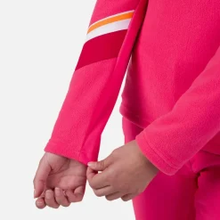 Maglia in pile donna con mezza zip Strawpile
