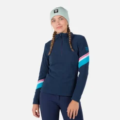 Maglia in pile donna con mezza zip Strawpile