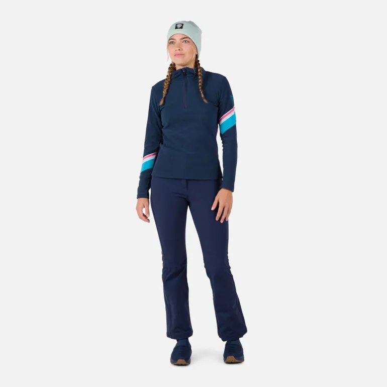 Maglia in pile donna con mezza zip Strawpile