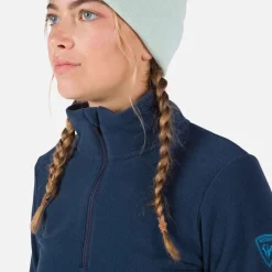 Maglia in pile donna con mezza zip Strawpile