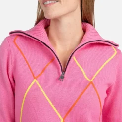 Maglione donna con mezza zip JCC