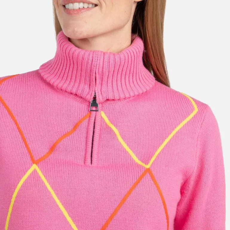 Maglione donna con mezza zip JCC