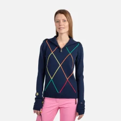 Maglione donna con mezza zip JCC