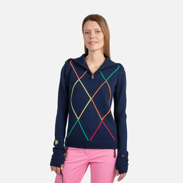 Maglione donna con mezza zip JCC