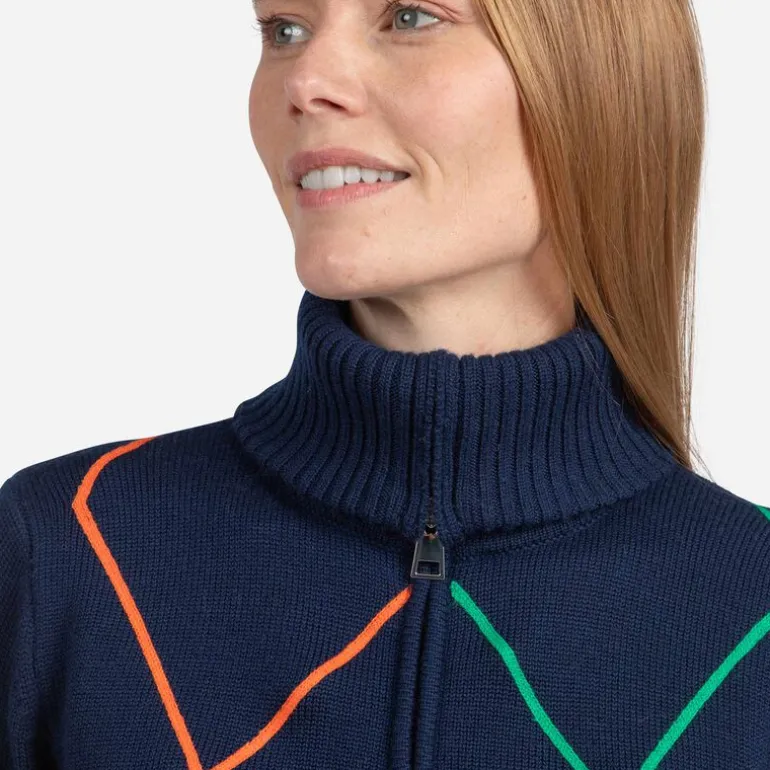 Maglione donna con mezza zip JCC