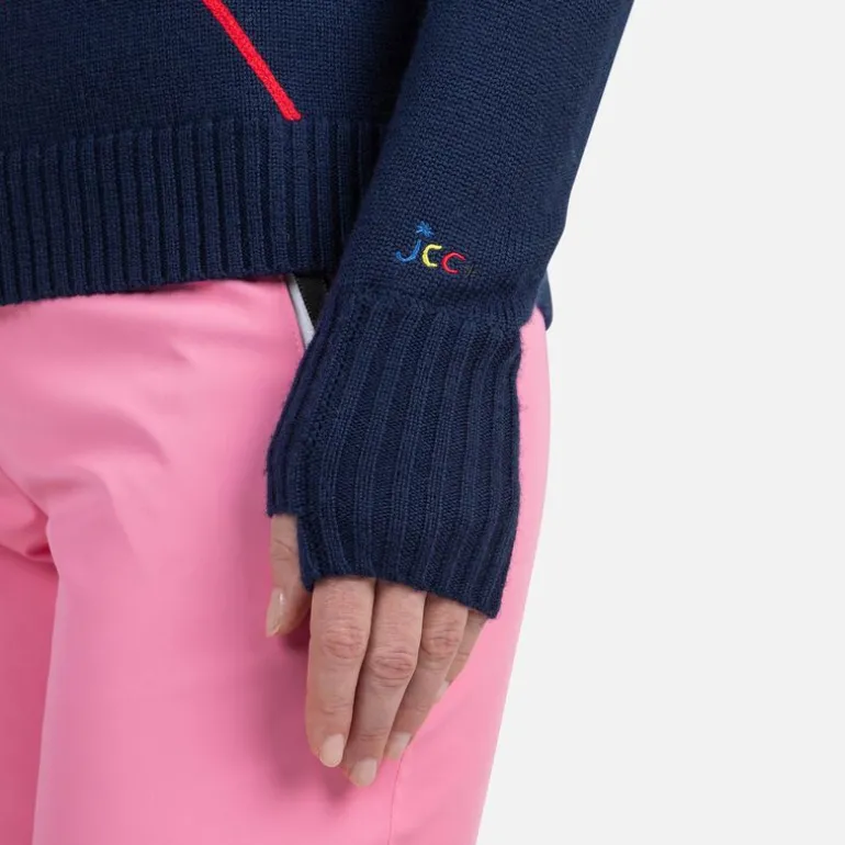 Maglione donna con mezza zip JCC