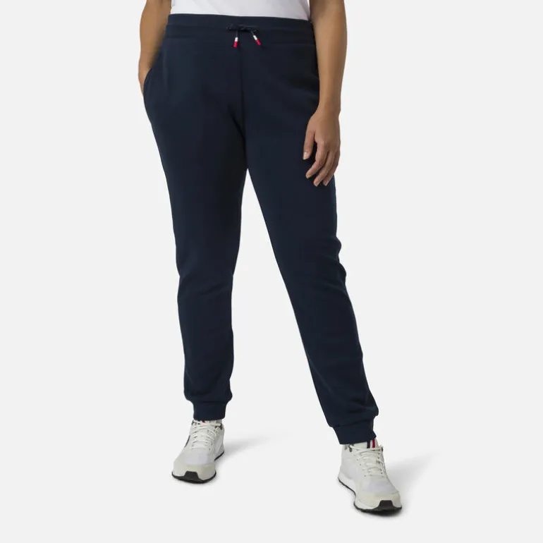 Pantaloni sportivi felpati donna logo