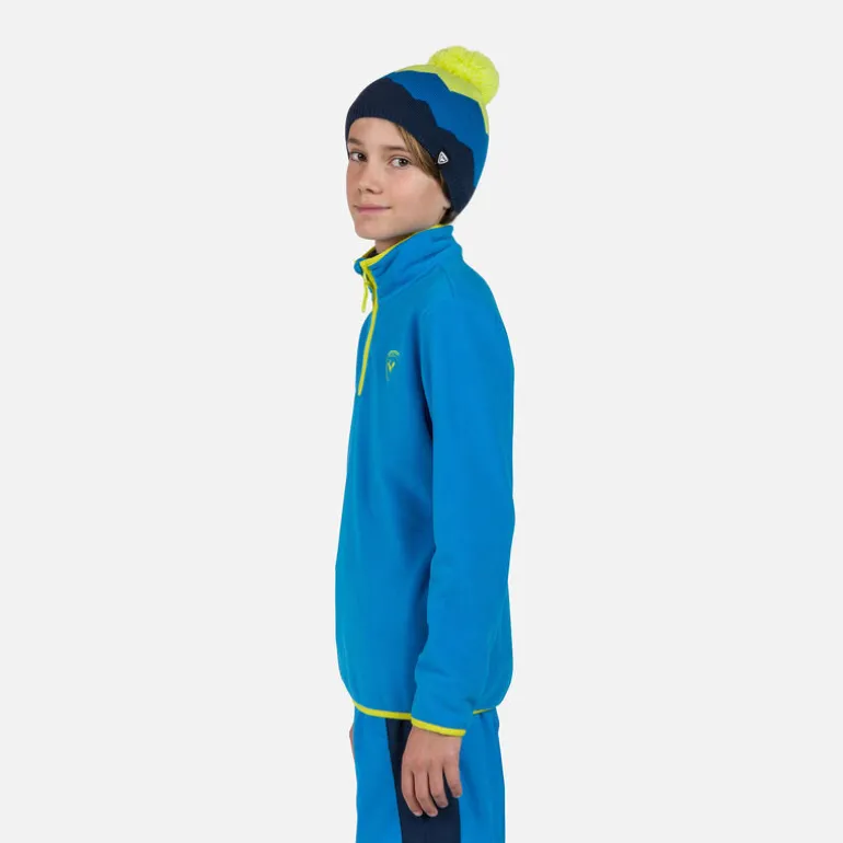 Pile bambino con mezza zip Strawpile