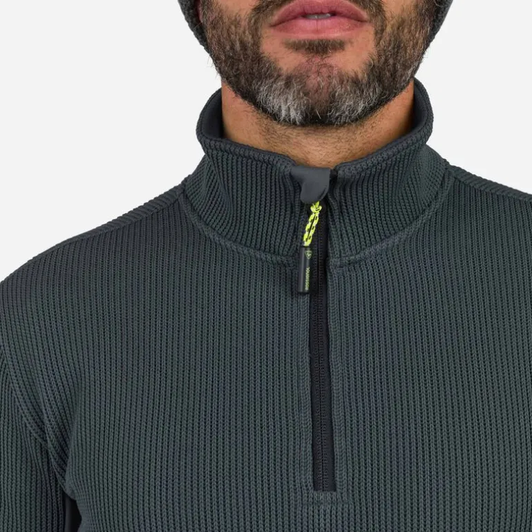 Pile uomo con mezza zip Cieloalto