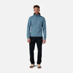 Strato intermedio stretch Full-zip con cappuccio uomo
