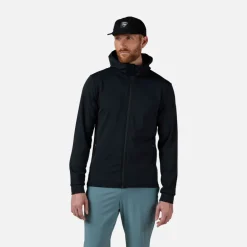 Strato intermedio stretch Full-zip con cappuccio uomo
