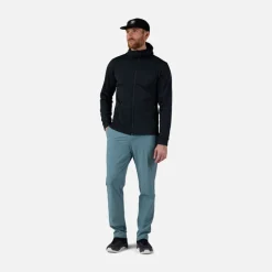 Strato intermedio stretch Full-zip con cappuccio uomo